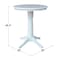 International Concepts Round 30 in Round Top Pedestal Table, 34.9 inH, White, 30 W, 30 L, 35.9 in H, Wood, White K08-30RT-27B-6B - alternate 2